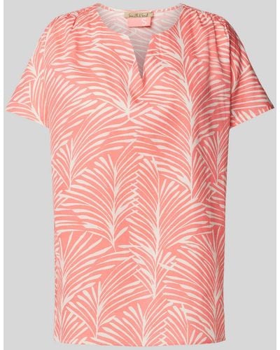 Smith & Soul Blouse Met All-over Motief - Roze