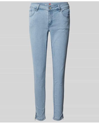 Buena Vista Slim Fit Jeans im 5-Pocket-Design Modell 'Italy' - Blau