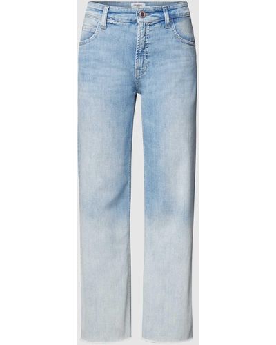 Cambio Mid Rise Jeans Met Loose Fit - Blauw