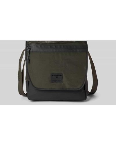 Strellson Handtasche mit Label-Patch - Grün