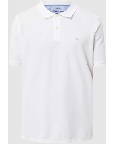 Fynch-Hatton Poloshirt aus Supima®-Baumwolle - Weiß