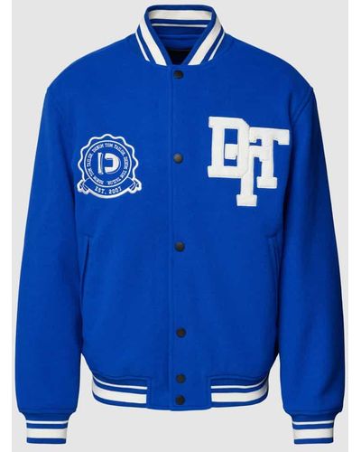 Tom Tailor Denim College-Jacke mit Label-Stitching - Blau