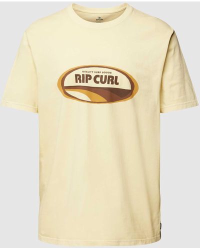 Rip Curl T-Shirt mit Label-Print Modell 'MUMMA' - Natur