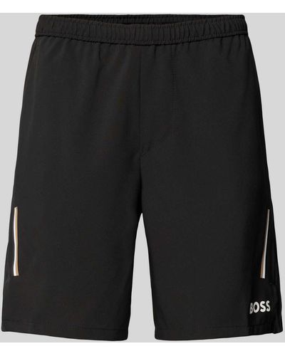 BOSS Shorts mit elastischem Bund - Schwarz