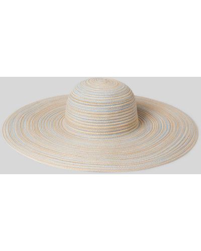 Esprit Hut mit Streifenmuster Modell 'MarlCloche' - Natur