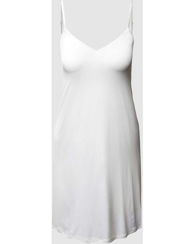 Hanro Unterkleid aus Satin Modell Satin Deluxe - Weiß