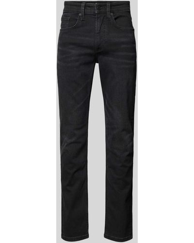 s.Oliver BLACK LABEL Slim Fit Jeans im 5-Pocket-Design Modell 'Nelio' - Schwarz