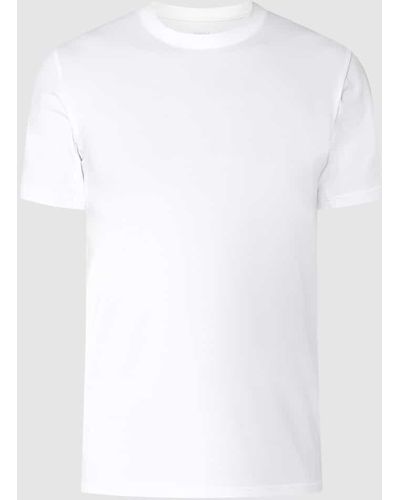 Mey Slim Fit T-Shirt mit Ziernähten - feuchtigkeitsregulierend - Weiß