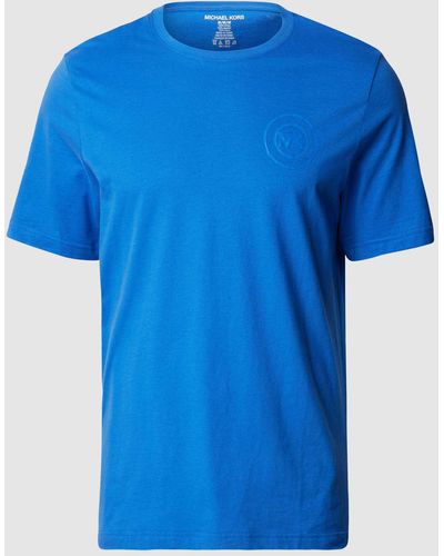 MICHAEL Michael Kors T-Shirt aus Baumwolle mit Logo-Print - Blau