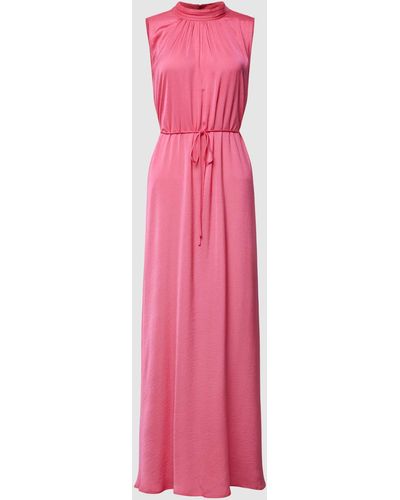 Saint Tropez Maxi-jurk Met Opstaande Kraag - Roze