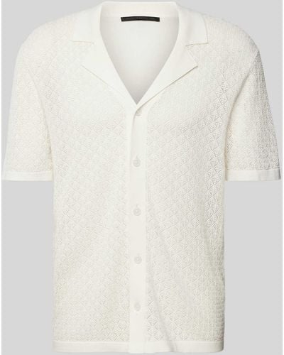 DRYKORN Regular Fit Freizeithemd mit Lochmuster Modell 'Ray' - Weiß