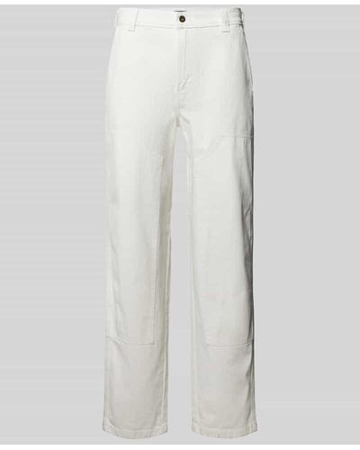 Dickies Regular Fit Jeans mit verstärktem Kniebereich Modell 'MADISON' - Weiß