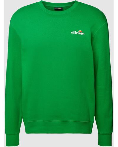 Ellesse Sweatshirt mit Label-Print Modell 'BRUFA' - Grün