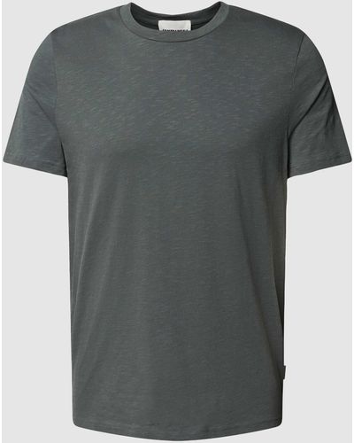 ARMEDANGELS T-Shirt in unifarbenem Design Modell 'JAAMEL STRUCTURE' - Grau