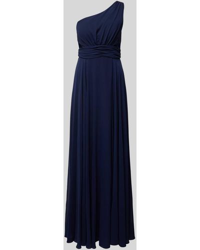 TROYDEN COLLECTION Abendkleid mit One-Shoulder-Träger - Blau