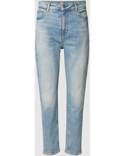 BOSS Jeans mit Label-Details Modell 'RUTH' - Blau