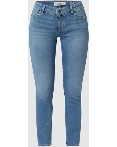 Marc O' Polo Slim Fit Jeans Met Stretch, Model 'alby' - Blauw