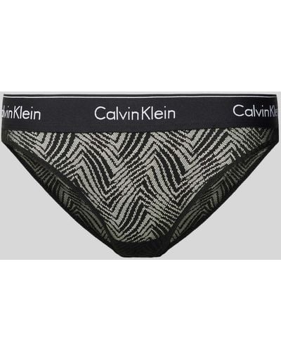Calvin Klein Slip Met Label - Grijs