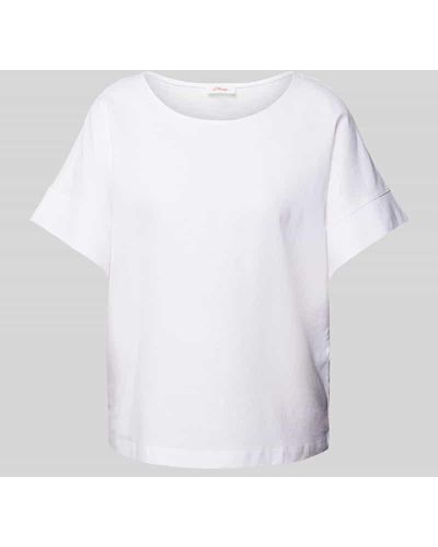 S.oliver T-Shirt mit Rundhalsausschnitt - Weiß