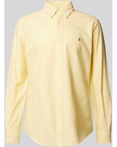 Polo Ralph Lauren Custom Fit Vrijetijdsoverhemd Met Button-downkraag - Geel