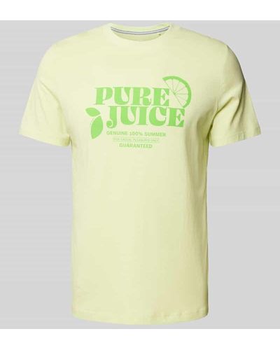 S.oliver T-Shirt mit Motiv-Print - Grün