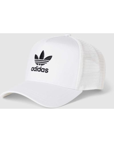 adidas Originals Trucker-pet Met Labelstitching - Wit