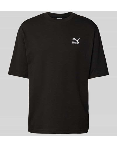 PUMA T-Shirt mit Label-Stitching Modell 'BETTER CLASSICS' - Schwarz