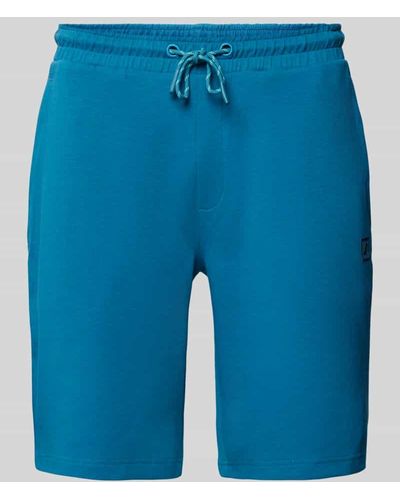 J.o.y. Shorts in unifarbenem Design - Blau