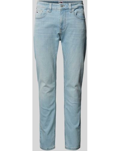 Tommy Hilfiger Slim Fit Jeans im 5-Pocket-Design Modell 'AUSTIN' - Blau