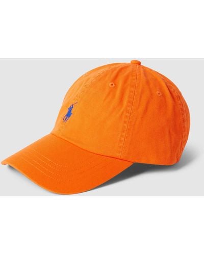 Polo Ralph Lauren Baseballpet Met Geborduurd Logo En Verstelbaar Trensje - Oranje