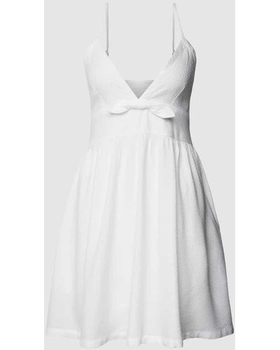 Roxy Kleid aus Viskose mit Strukturmuster Modell 'BRIGHT LIGHT' - Weiß