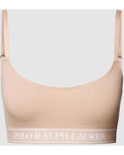 Polo Ralph Lauren Bralette mit elastischem Logo-Bund - Natur