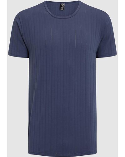 CALIDA T-Shirt aus Single Jersey Modell 'Pure & Style' - Blau