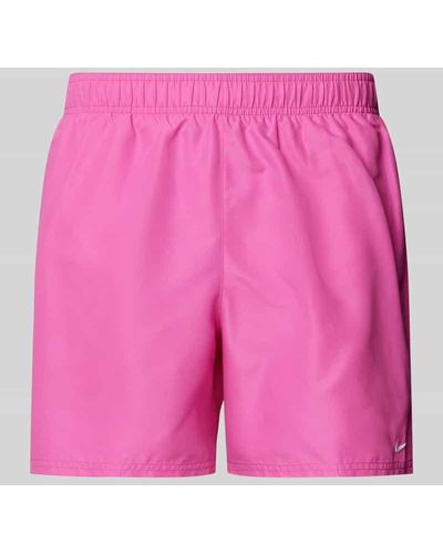 Nike Badehose mit Label-Stitching - Pink