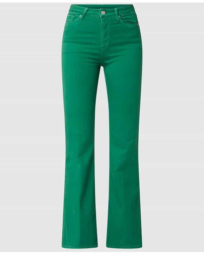 Pepe Jeans Flared Cut High Waist Jeans mit Stretch-Anteil Modell 'Willa' - Grün