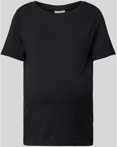 Mama.licious Umstands-T-Shirt mit Rundhalsausschnitt Modell 'LEVA' im 2er-Pack - Schwarz