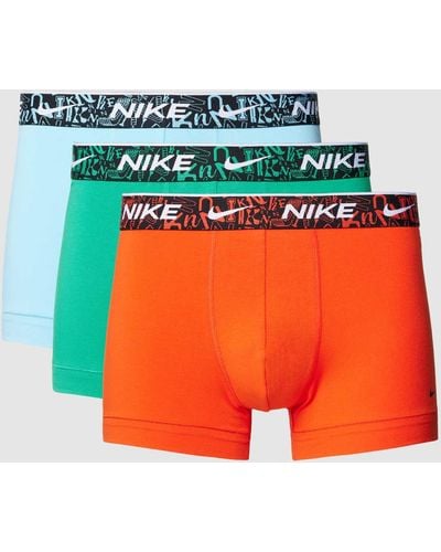 Nike Trunks mit elastischem Bund im 3er-Pack - Orange