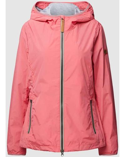 Camel Active Windbreaker mit Label-Detail - Pink