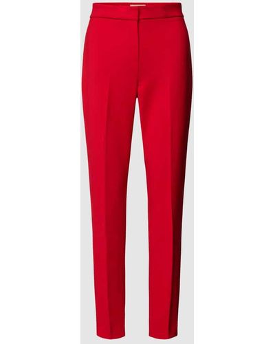 Pennyblack Slim Fit Anzughose mit Bügelfalten Modell 'COLONIA' - Rot