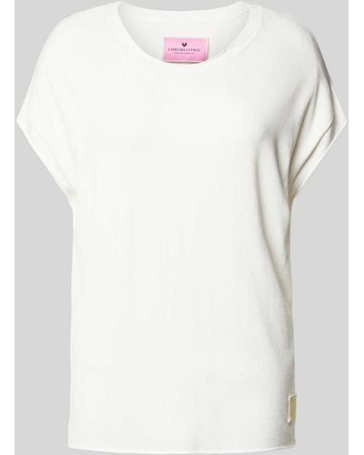 LIEBLINGSSTÜCK T-Shirt mit Label-Detail Modell 'Karista' - Weiß