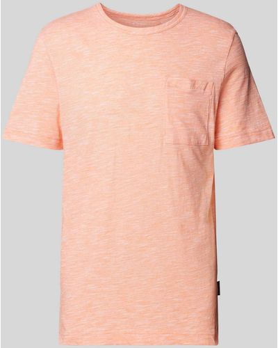 Tom Tailor T-shirt Met Melangelook - Roze