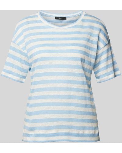Weekend by Maxmara T-Shirt mit überschnittenen Schultern Modell 'FALLA' - Blau