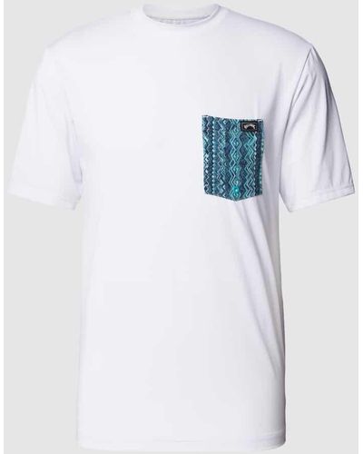 Billabong Loose Fit T-Shirt mit Brusttasche Modell 'TEAM POCKET' - Weiß