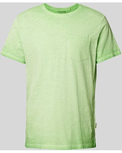 Blend T-shirt Met Borstzak - Groen