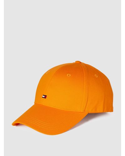 Tommy Hilfiger Cap mit Logo-Stitching - Orange