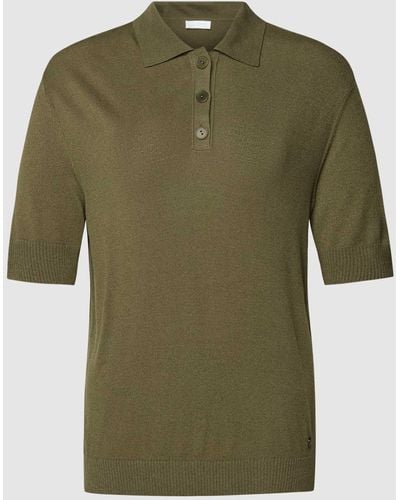 Better Rich Gebreid Shirt Met Platte Kraag - Groen