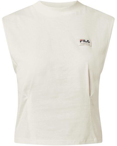 Fila Crop Top aus Baumwolle Modell 'Tuzla' - Weiß