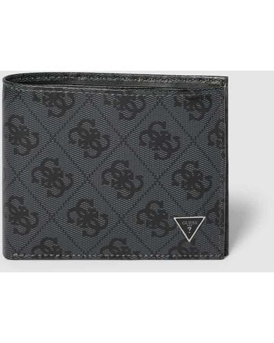 Guess Portemonnaie mit Logo-Muster Modell 'VEZZOLA' - Grau