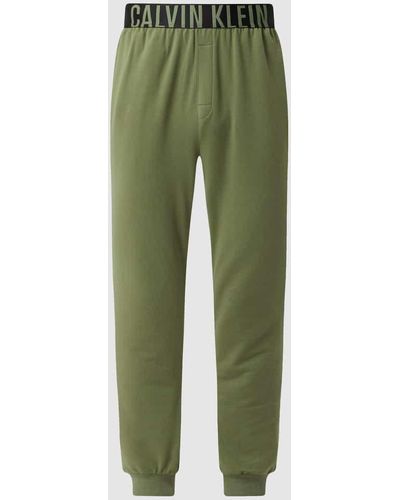 Calvin Klein Pyjamahose mit Stretch-Anteil - Grün