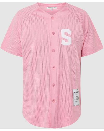 9N1M SENSE Rugby-Shirt aus Mesh - Pink
